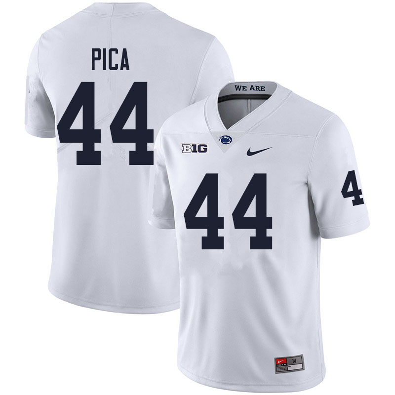 Men #44 Cameron Pica Penn State Nittany Lions College Football Jerseys Sale-White - Click Image to Close